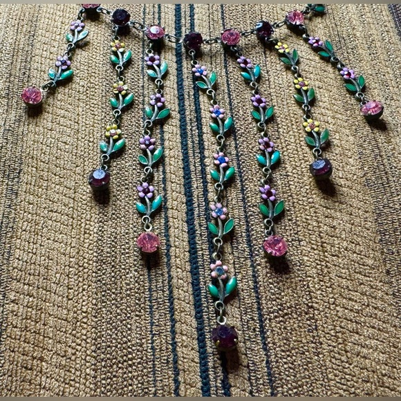 Enamel and crystal choker. - Picture 4 of 7